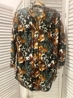 World Market Leopard Jungle Print Pajama Set - sz S/M